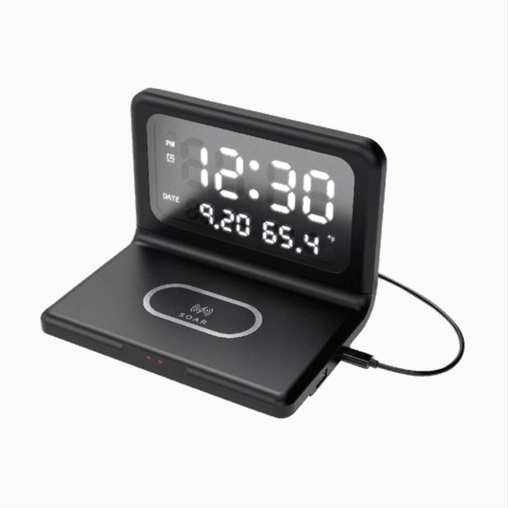 Soar Wireless Charging Alarm Clock - NEW